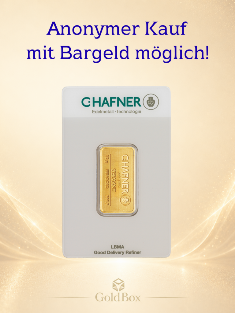 Feingoldbarren <br>C.Hafner 10 g<br>Neuware<br><p style=