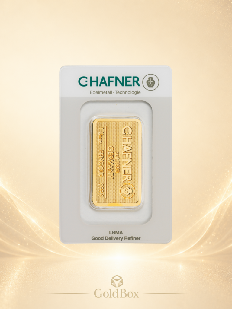 Feingoldbarren <br>C.Hafner 1 oz<br>Neuware<br><p style=