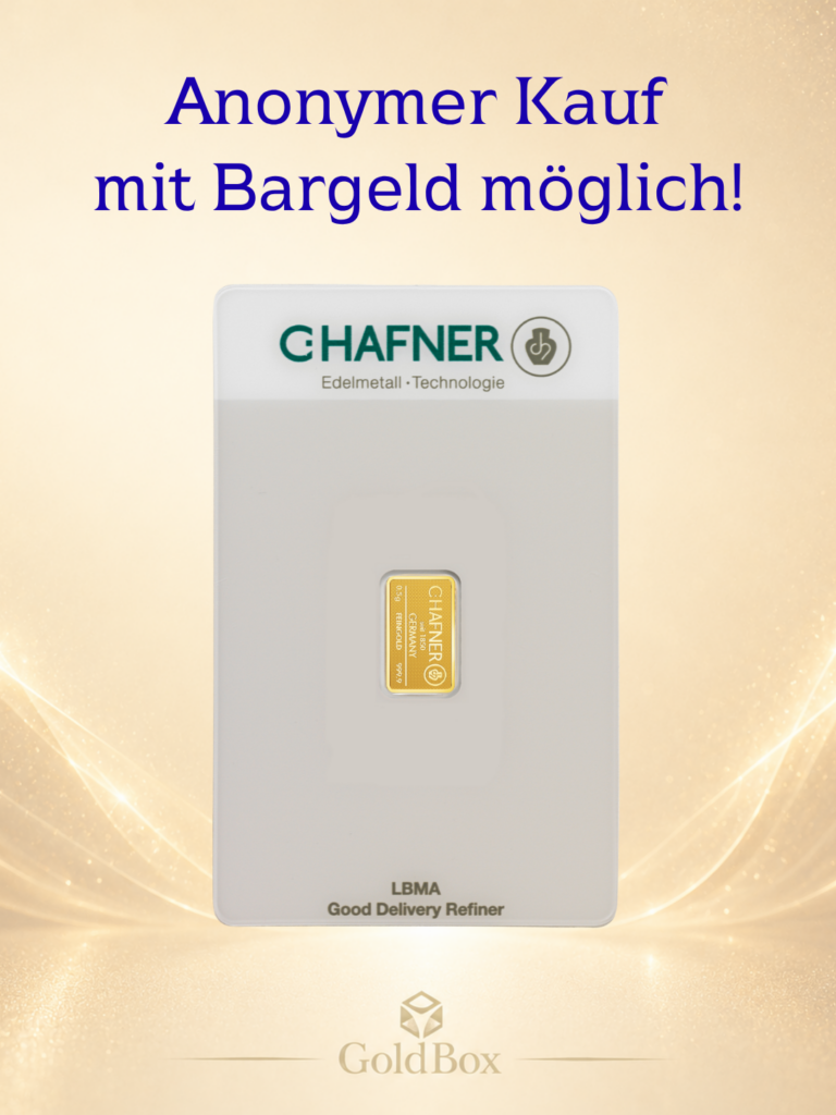 Feingoldbarren <br>C.Hafner 0,5g<br>Neuware<br><p style=
