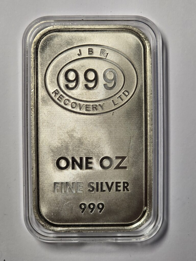 Feinsilberbarren<br>JBR Recovery Ltd.<br>1 Unze<br>1 x Auf Lager<br>69,- €
