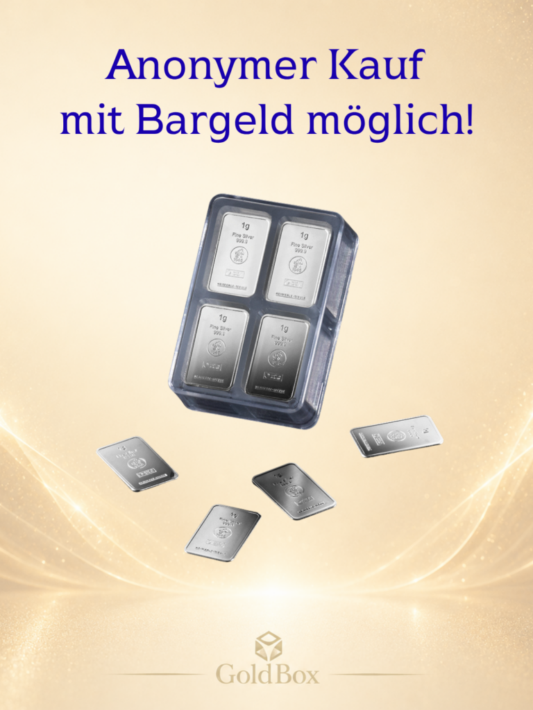 Feinsilberbarren<br>100 x 1g<br>Neuware<br><p style=