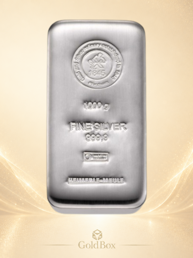 Feinsilberbarren<br>1.000g<br>Neuware<br><p style=