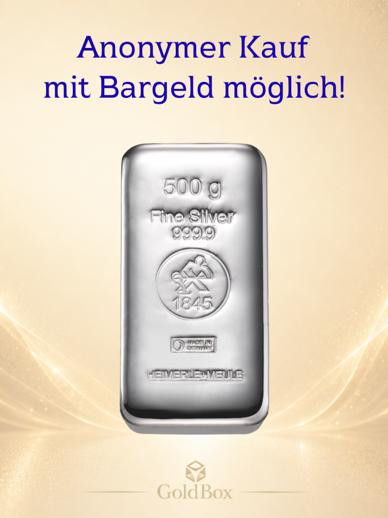 Feinsilberbarren<br>500g<br>Neuware<br><p style=
