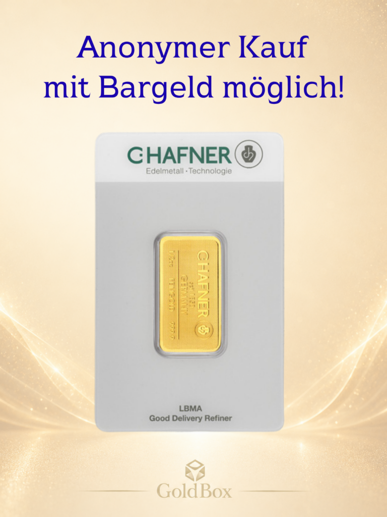 Feingoldbarren <br>C.Hafner 1/2 oz<br>Neuware<br><p style=