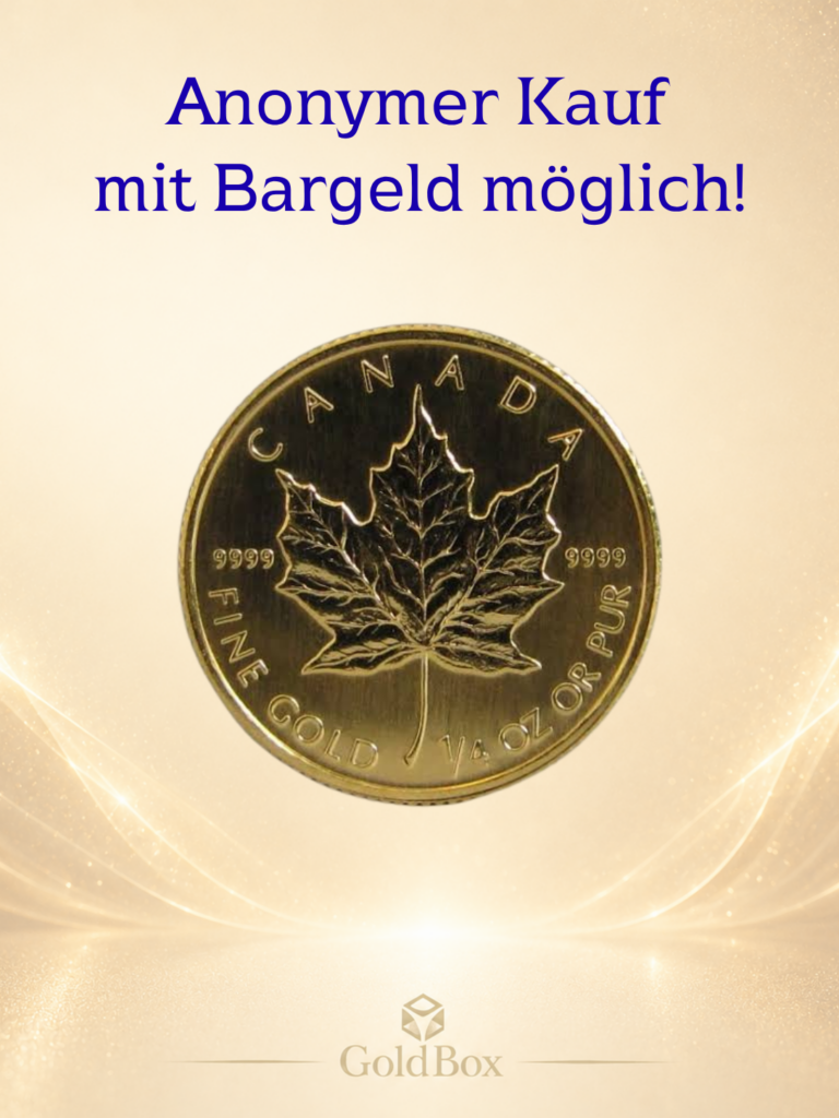 Maple Leaf<br>1/4 Unze – 2022<br>1 x Resell<br><p style=